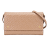 TB Embossed Wallet On Chain, &pound;320, Handbags, Beige, Leather, Front view